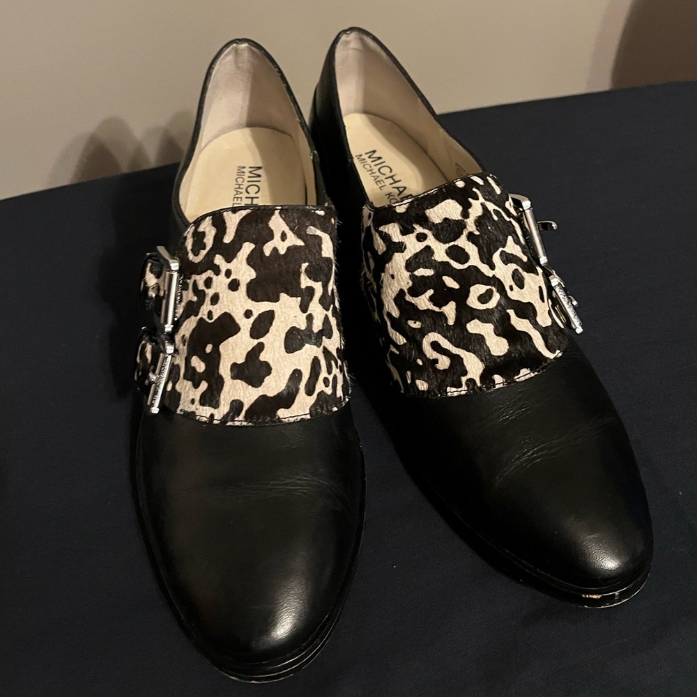 Michael Kors Leather & Fur Loafers